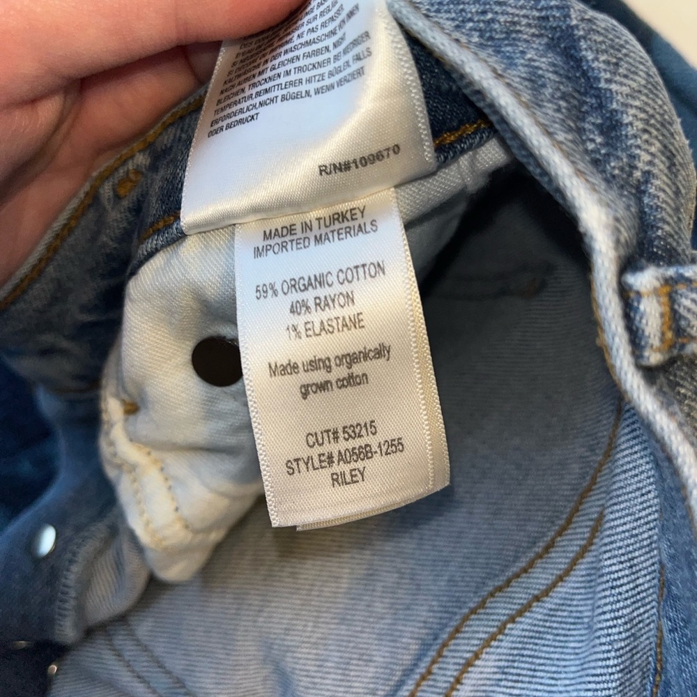 Agolde Riley High Rise Straight Crop Jeans - Picture 6 of 6